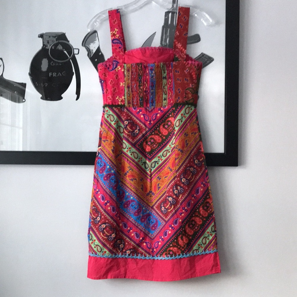 FARM Rio colorful bandana mini dress XS - Picture 4 of 16